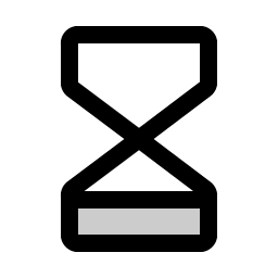 Hourglass Low Duotone icon