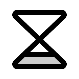 Hourglass Simple Low Duotone icon