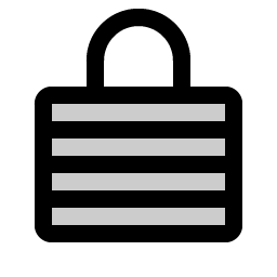 Lock Laminated Duotone icon