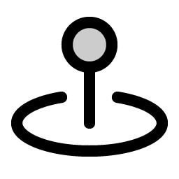 Map Pin Simple Area Duotone icon