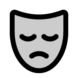 Mask Sad Duotone icon