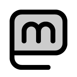 Mastodon Logo Duotone icon