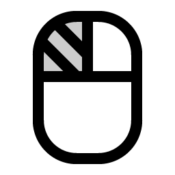 Mouse Left Click Duotone icon