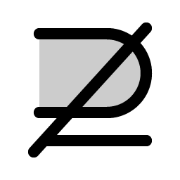 Not Superset Of Duotone icon