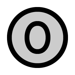 Number Circle Zero Duotone icon