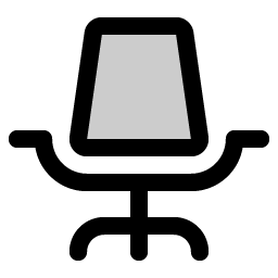 Office Chair Duotone icon