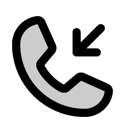 Phone Incoming Duotone icon