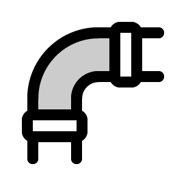 Pipe Duotone icon - free SVG