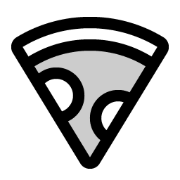 Pizza Duotone icon - free SVG