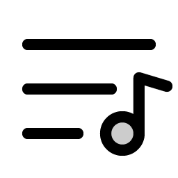 Playlist Duotone icon - free SVG