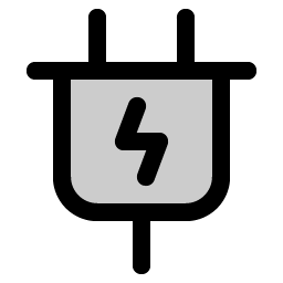 Plug Charging Duotone icon - free SVG