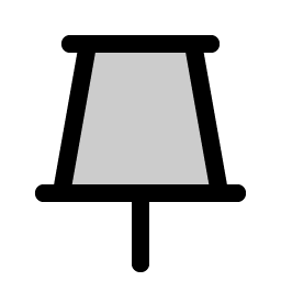 push pin simple duotone