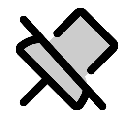 push pin slash duotone