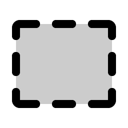 rectangle dashed duotone