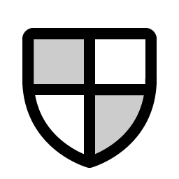 shield checkered duotone