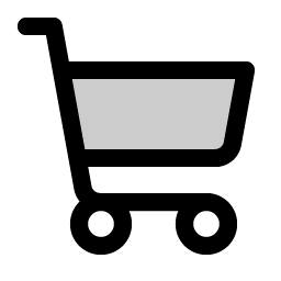 shopping cart duotone