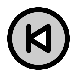 skip back circle duotone