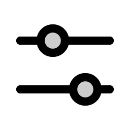 sliders horizontal duotone