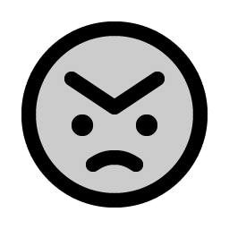 smiley angry duotone