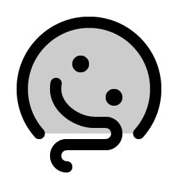 smiley melting duotone