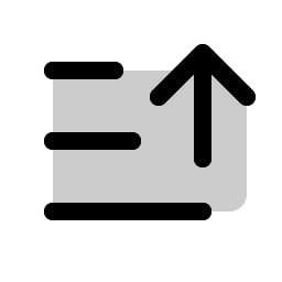 sort descending duotone