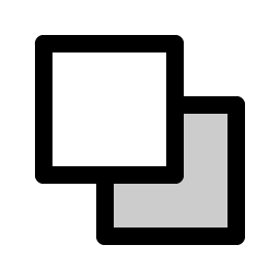 subtract square duotone