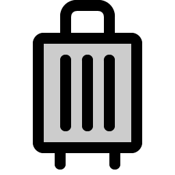 suitcase rolling duotone