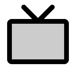 television simple duotone