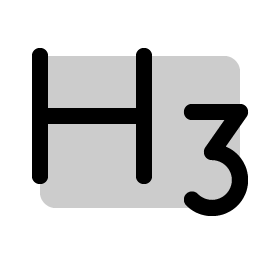 text h three duotone