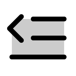 text outdent duotone