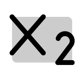 text subscript duotone