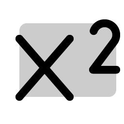 text superscript duotone