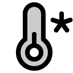 thermometer cold duotone