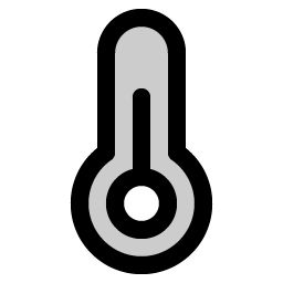 thermometer simple duotone