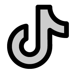 tiktok logo duotone