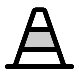 traffic cone duotone