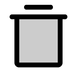 trash simple duotone