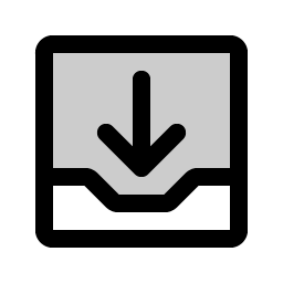 tray arrow down duotone