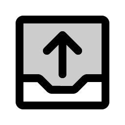 tray arrow up duotone