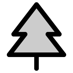 tree evergreen duotone