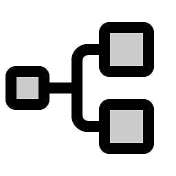 tree structure duotone