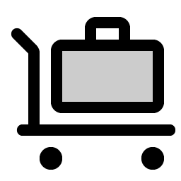 trolley suitcase duotone