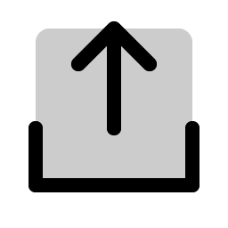 upload simple duotone