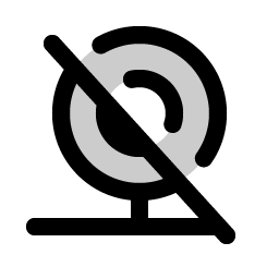 webcam slash duotone