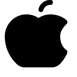 apple logo fill