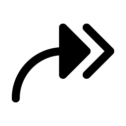 arrow bend double up right fill