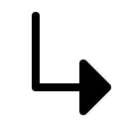 arrow elbow down right fill