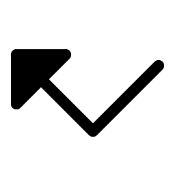 arrow elbow left fill