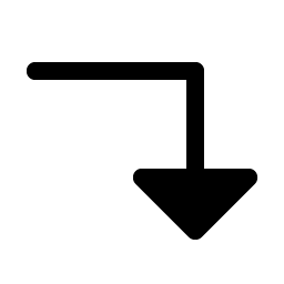 arrow elbow right down fill