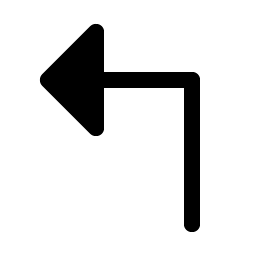 arrow elbow up left fill